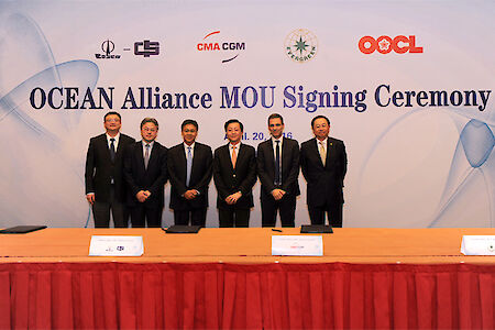 CMA CGM, COSCO Container Lines, Evergreen Line and Orient Overseas Container Line to establish OCEAN Alliance
