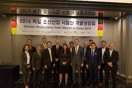 Delegation deutscher Schiffstechnik-Unternehmen setzt Zeichen in Korea