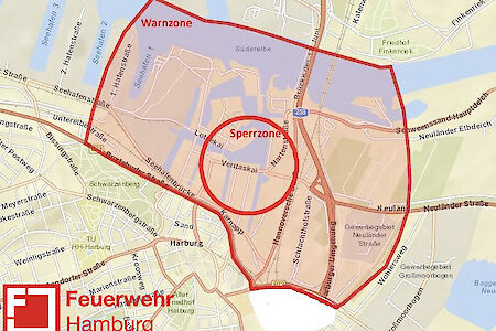 Aktualisierung: Kampfmittelräumdienst der Feuerwehr Hamburg entschärft 2.000 Pfund schwere Sprengbombe im Harburger Binnenhafen