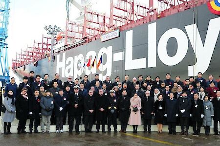 Hapag-Lloyd holds naming ceremony for second 10,500 TEU ship