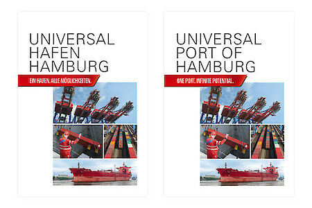 Druckfrische Broschüre informiert über den Universalhafen Hamburg
