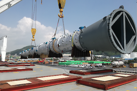 Hansa Heavy Lift transports equipment for major new petrochemicals production complex in Russia