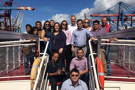 Kaffeeexporteure aus Guatemala besuchten den Hamburger Hafen