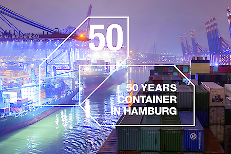 Anniversary „50 years of containers in Hamburg“ in the World Wide Web