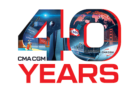 40. Jubiläum: CMA CGM enthüllt das offizielle Logo