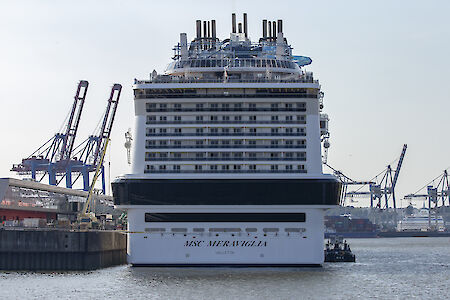Rekordanlauf für Hamburg: Über 5000 Gäste an Bord der MSC Meraviglia