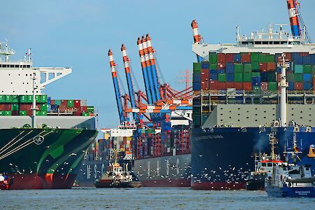Seehafenbetriebe schlagen 305 Mio. t Güter in 2018 um 