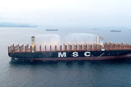 DNV GL awards MSC new container ship fire safety notation 