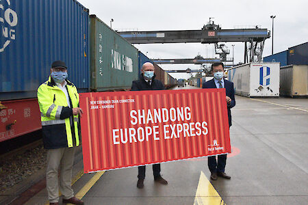 Neuer Shandong-Europa Express verbindet China mit Hamburg