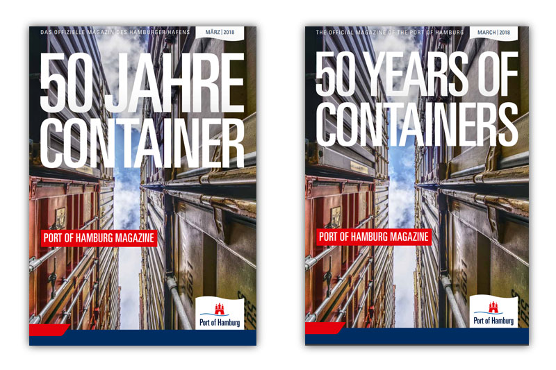 Port of Hamburg Magazine 1.2018 - 50 Jahre Container