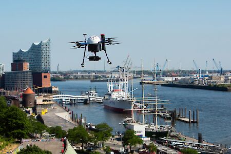 First drone traffic system is being tested at the Port of Hamburg