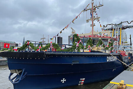 Double Christening in the Port of Hamburg